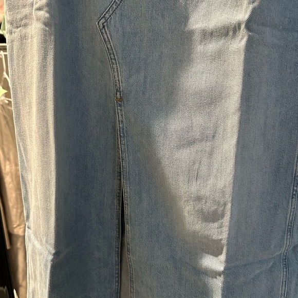 Madewell Rilee Denim Midi Skirt Fitzgerald wash size 31 NWT - Picture 5 of 8